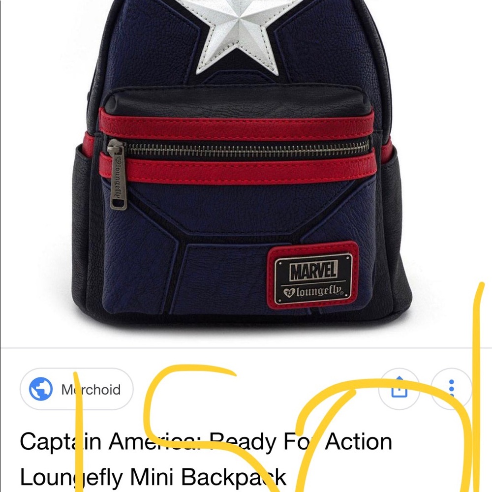 Captain America loungefly mini backpack